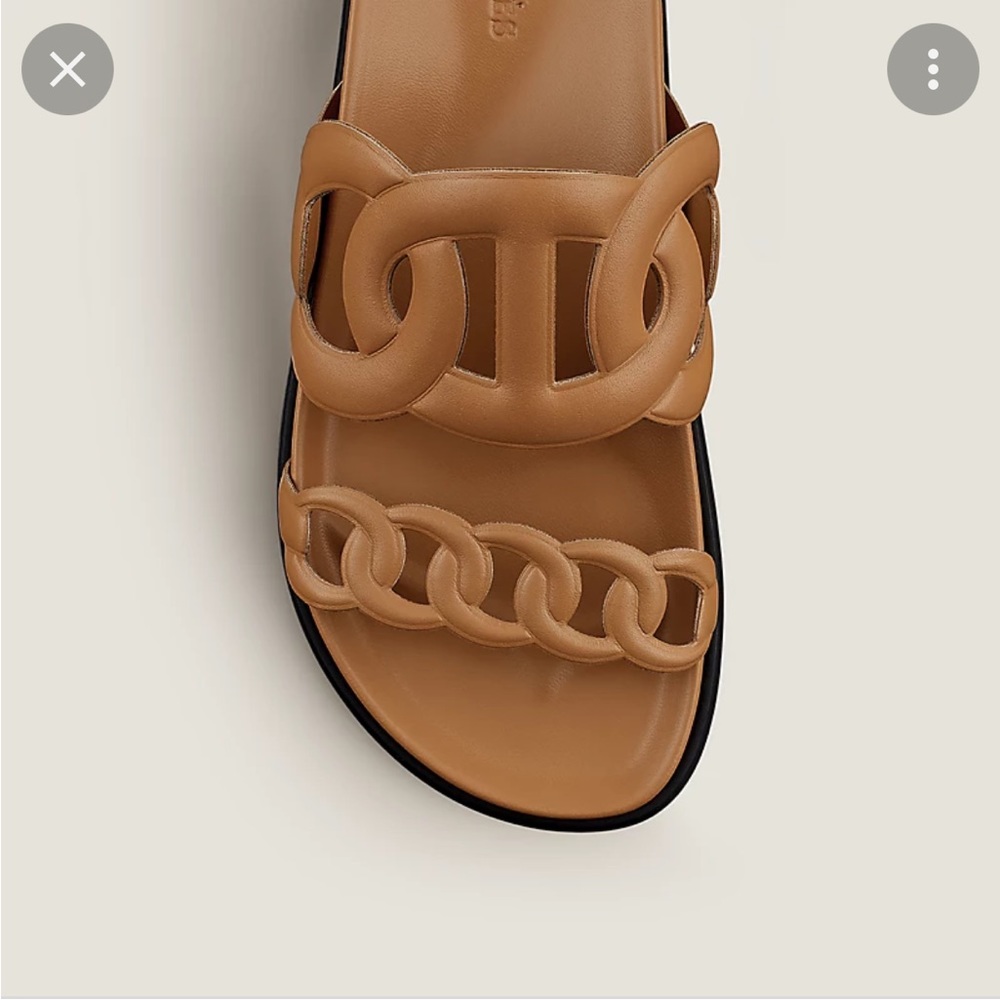 BNIB Authentic Hermes EXTRA sandal in Natural color SZ. 36 - SS 2022